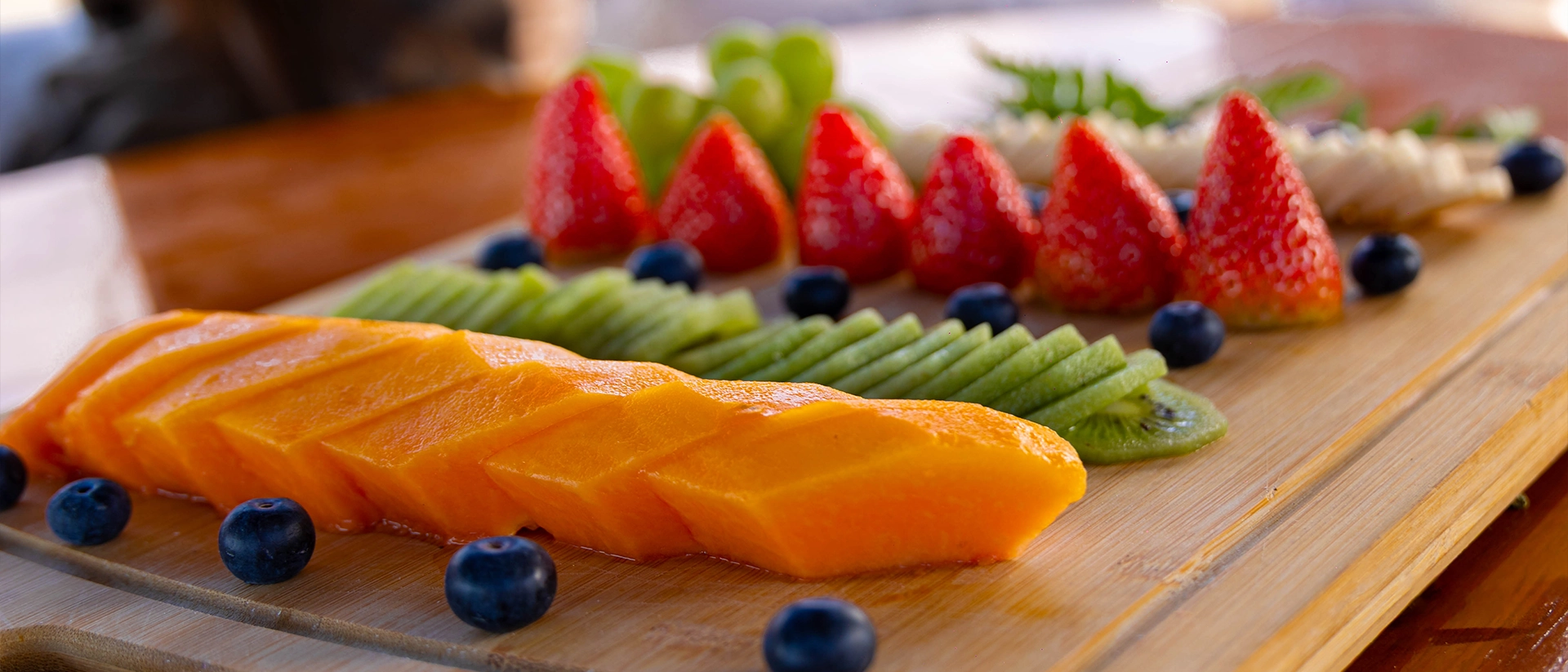Tabla de fruta fresca de temporada